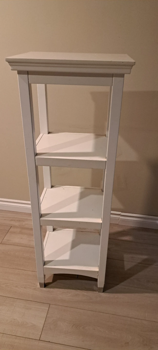 White 4-Tier Shelf Unit - photo 2