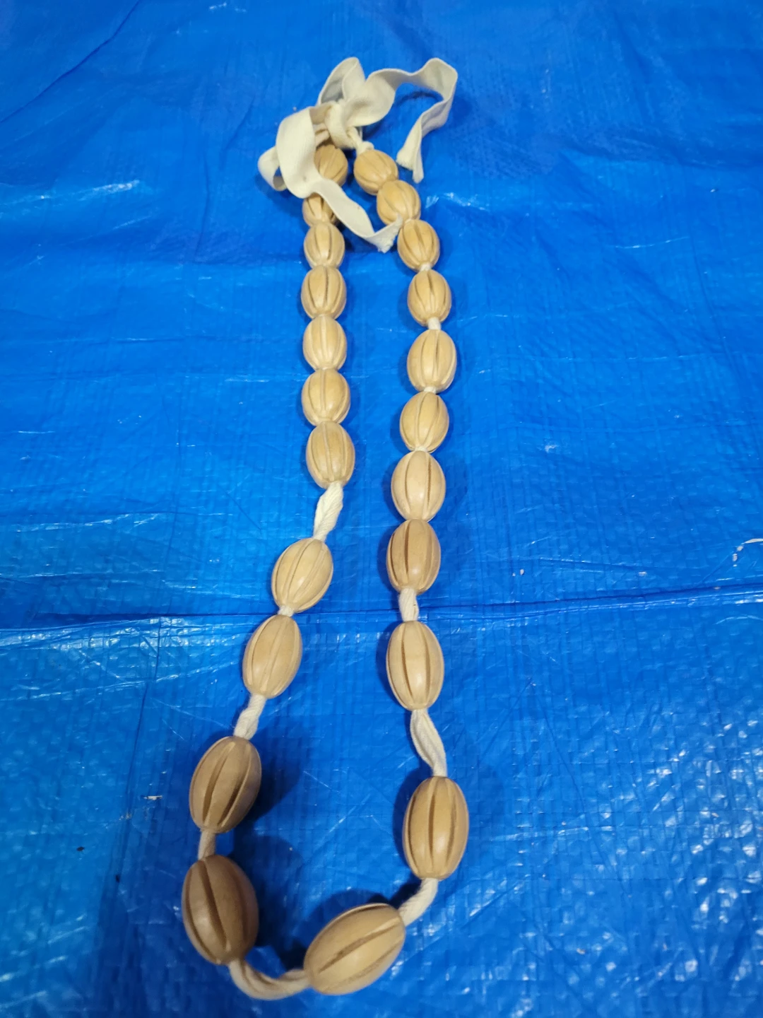 Handmade Wooden Bead Necklace - photo 2
