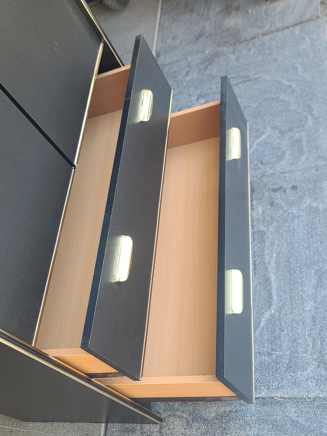 Black Armoire Cabinet with Drawers - photo 3