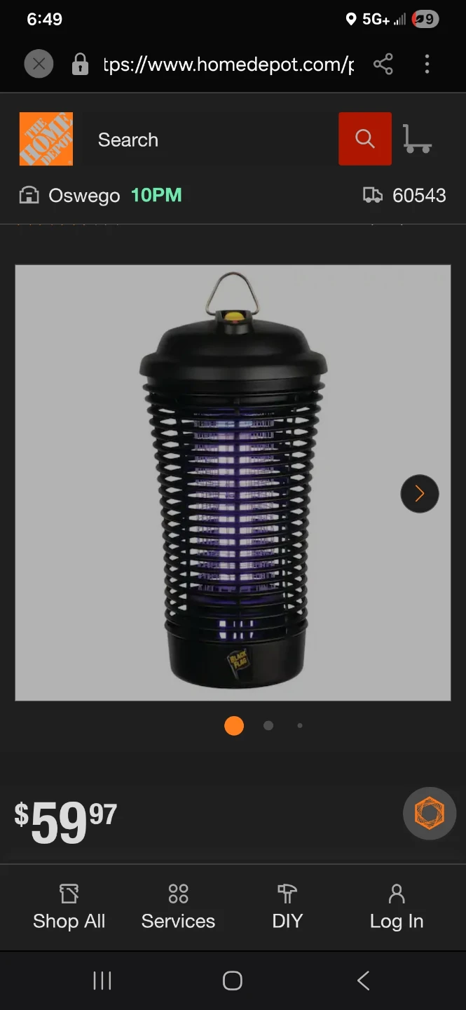 Black Flag Insect Killer Lamp
