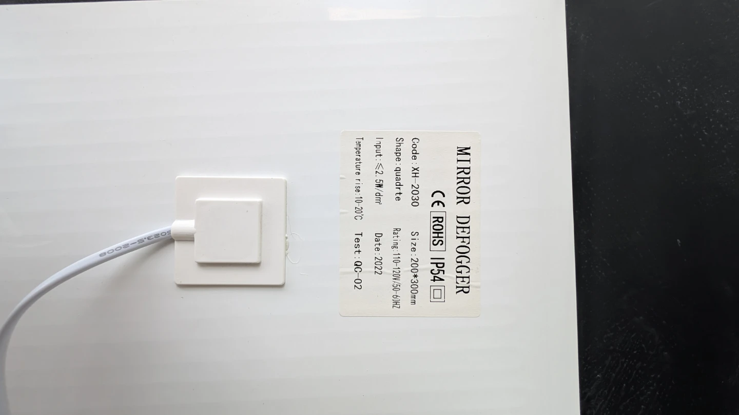 Oval LED Lighted Mirror Defogger 200x300mm - photo 3