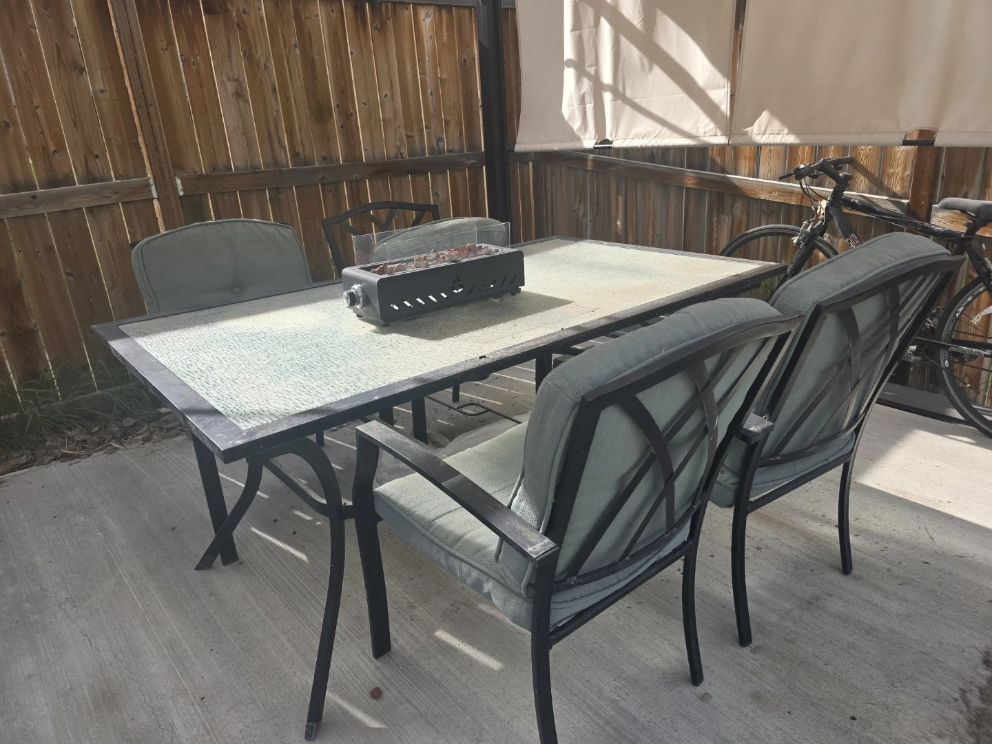 5-Piece Outdoor Patio Dining Set ( firepit not included)