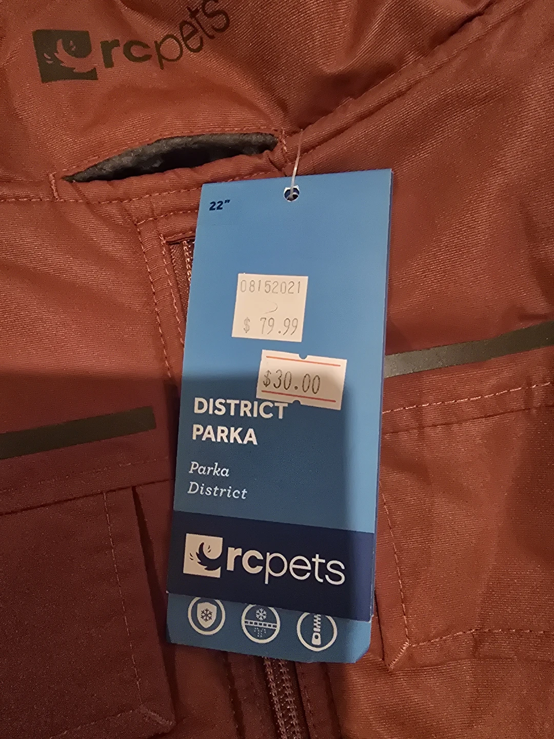 RC Pet Products District Parka - 22" - Red - photo 2