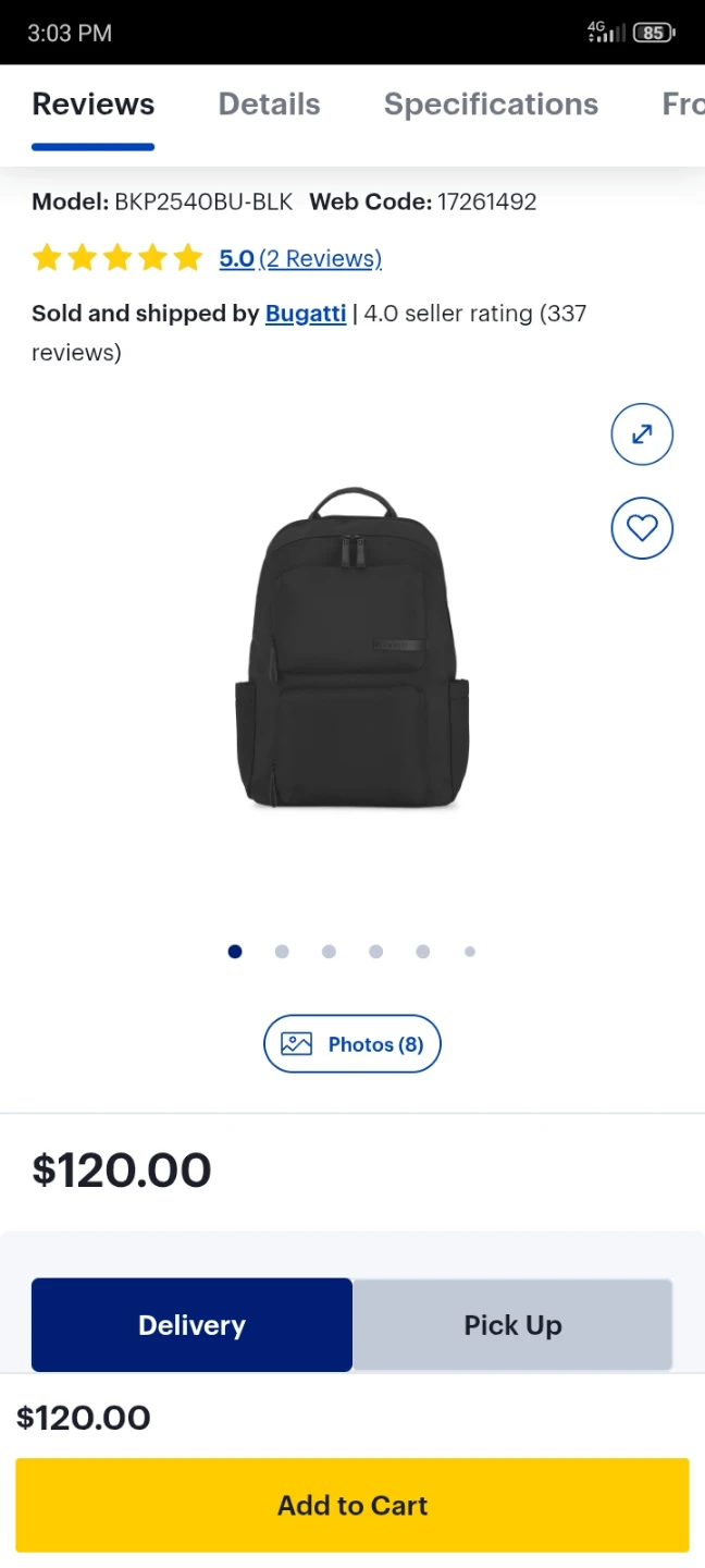 Samsonite Xenon 4 Large Expandable Backpack (15.6") Black - photo 3