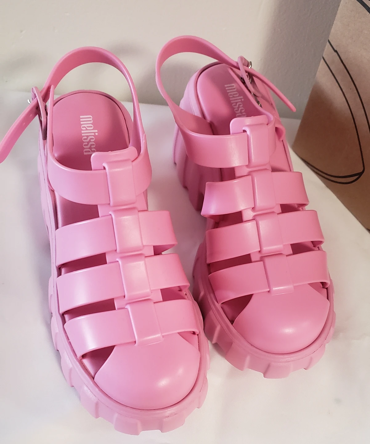Brand new Mellisa Megan PINK Rose Sandals - photo 2