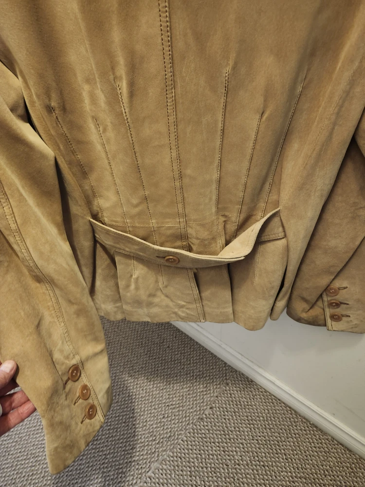 Danier Suede Blazer Jacket - Tan - Size 2XL - photo 3
