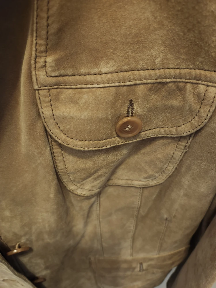 Danier Suede Blazer Jacket - Tan - Size 2XL - photo 4