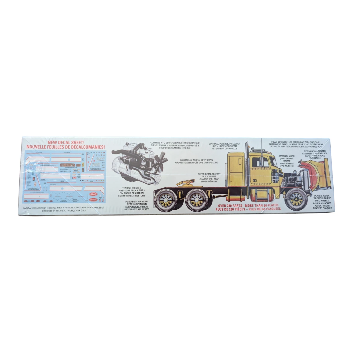 AMT 1/25 Scale Peterbilt 359 Cross Country Hauler Model Kit - photo 2