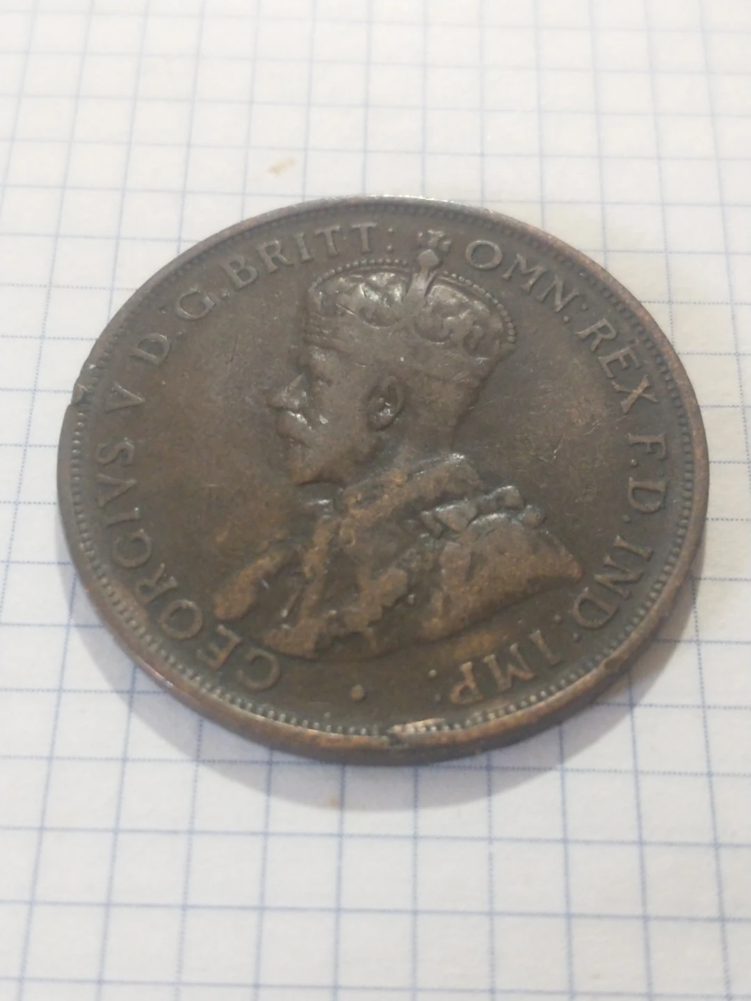 Lovely VF 1912 Australia George V one penny KM #23 - photo 3