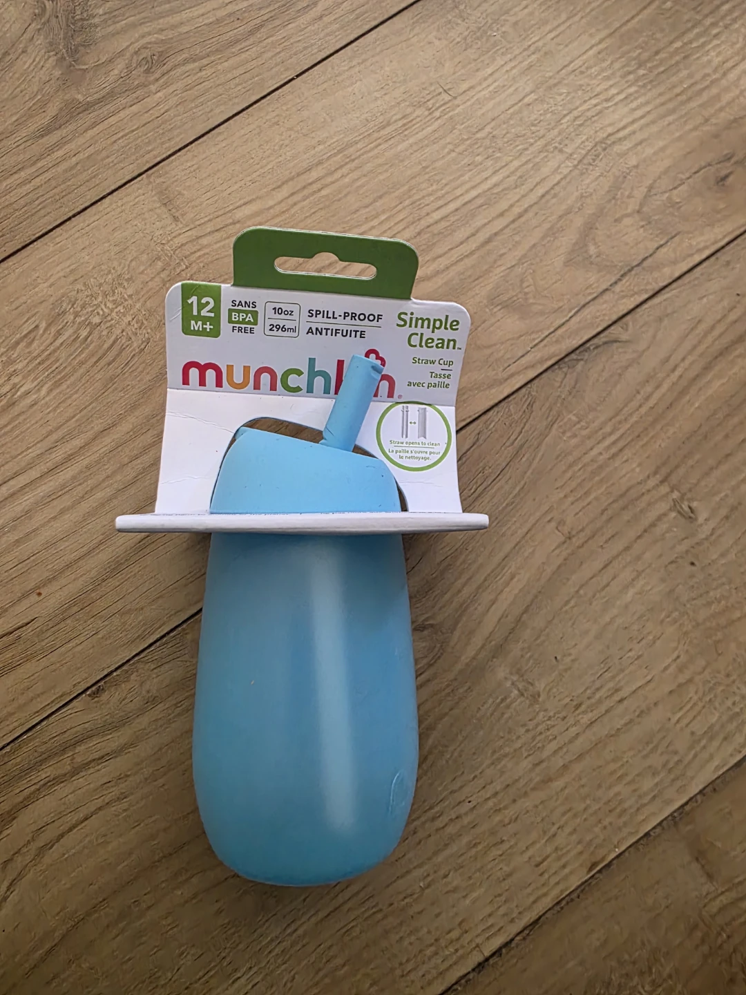 Munchkin Simple Clean Straw Cup Blue 10oz
