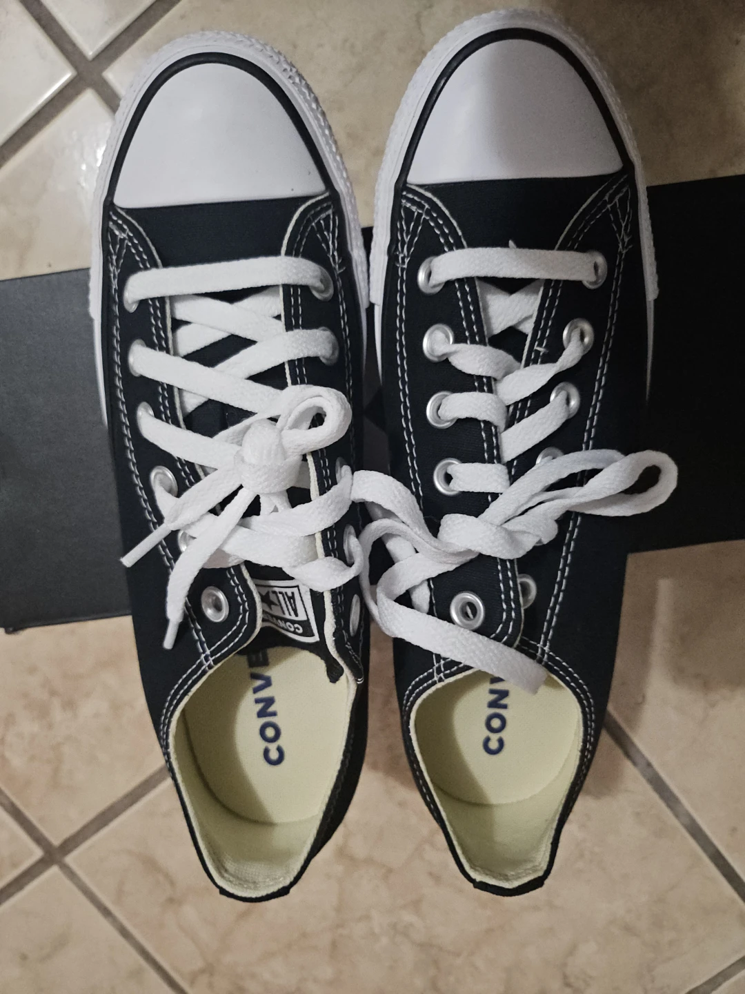 Converse All Star Ox Black Canvas Low Top Sneakers M9166C