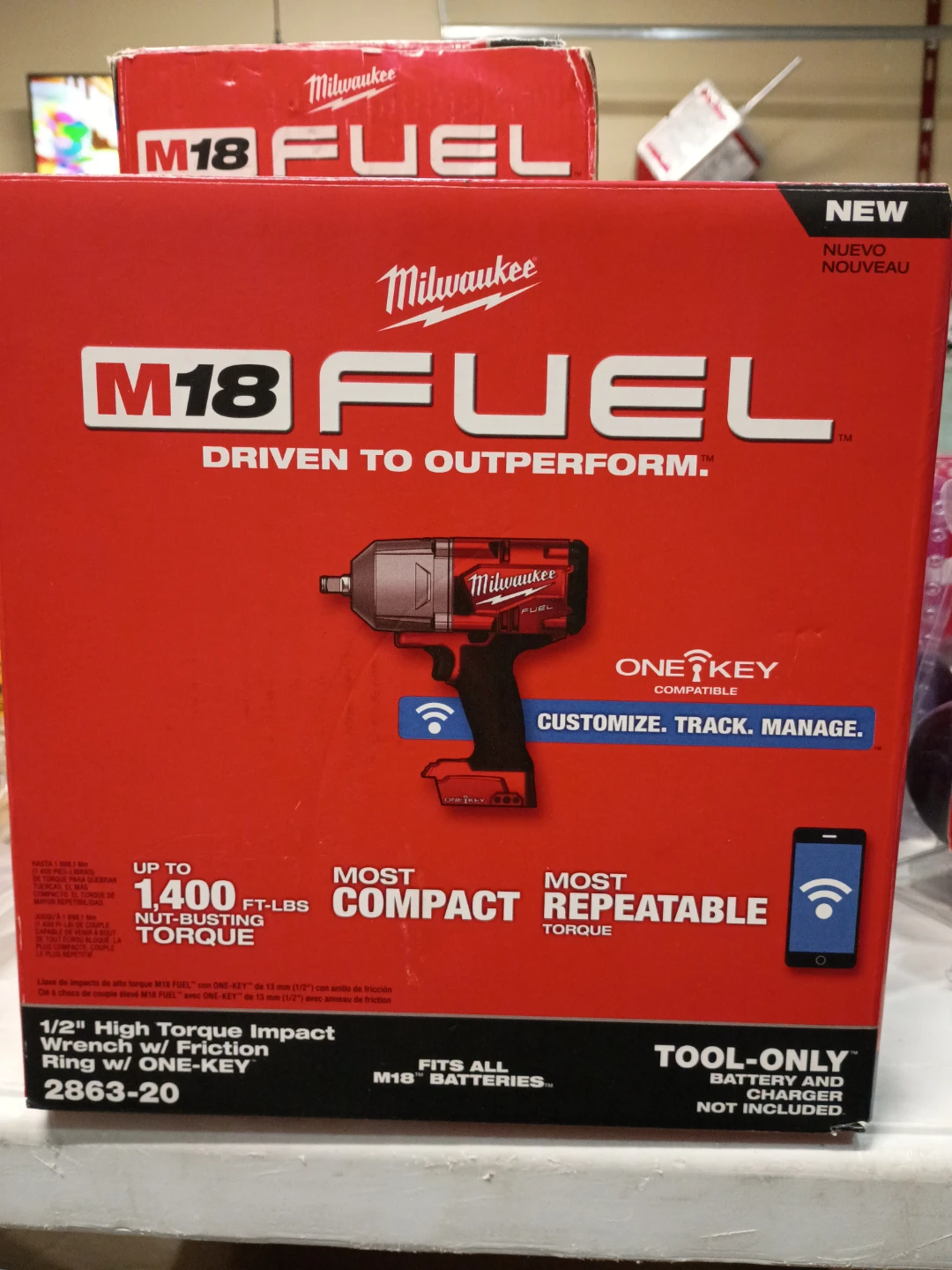 Milwaukee M18 FUEL 1/2" High Torque Impact Wrench w/ ONE-KEY