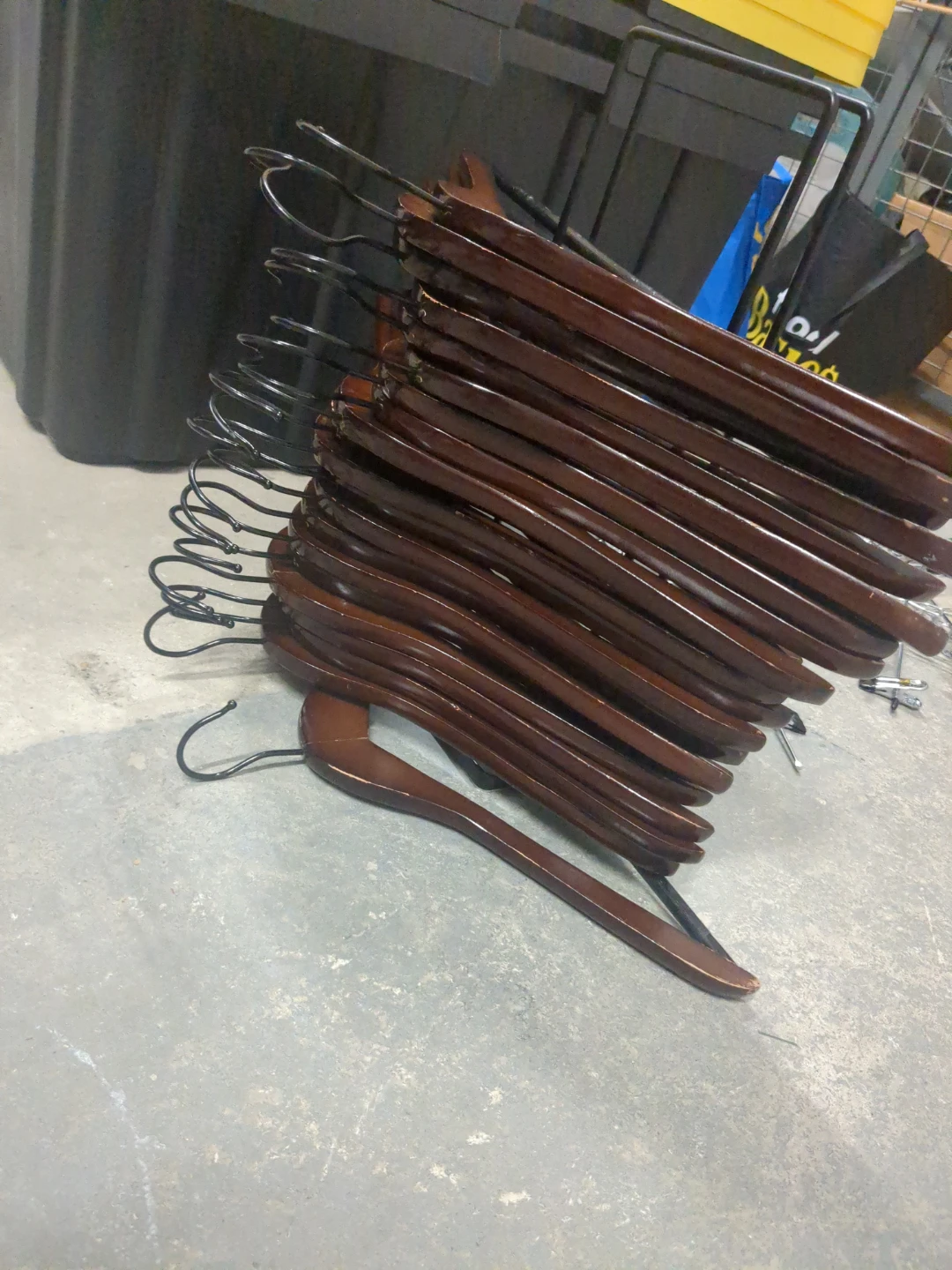Wooden Suit Hangers with Clips (Set of 10) - photo 2