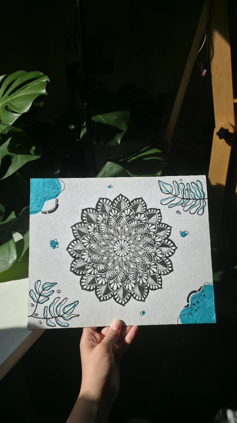 Hand-drawn Mandala original Art