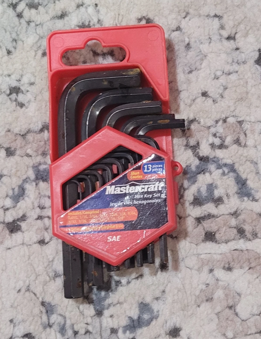 Mastercraft 13-Piece Hex Key Set
