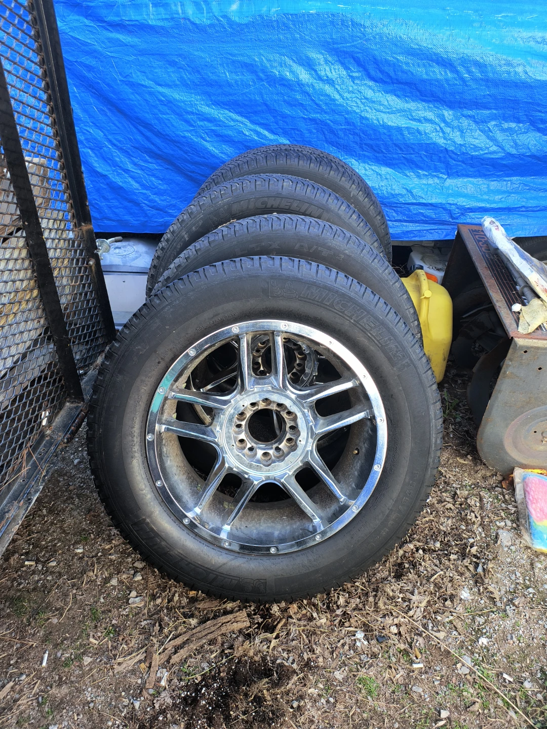 Set of 4 Michelin Tires with Aluminum Rims
