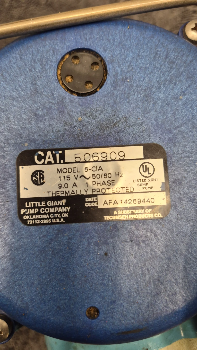 Little Giant 506909 6-CIA Sump Pump - photo 4