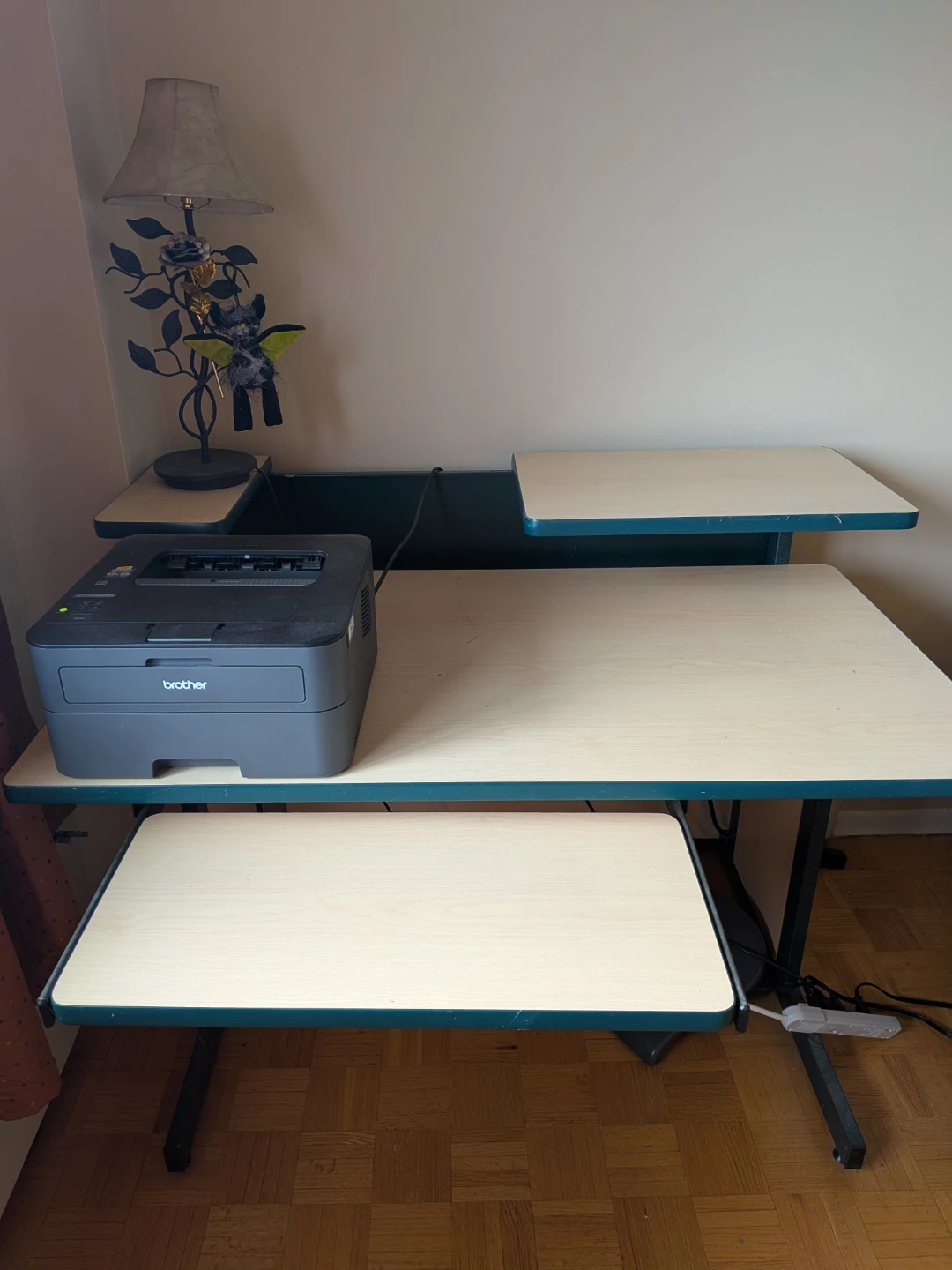 Modern light wood desk
