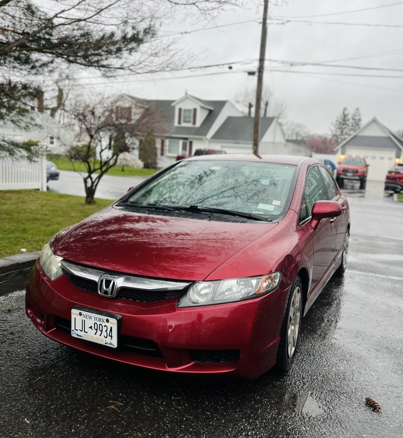 2010 Honda Civic Red Sedan