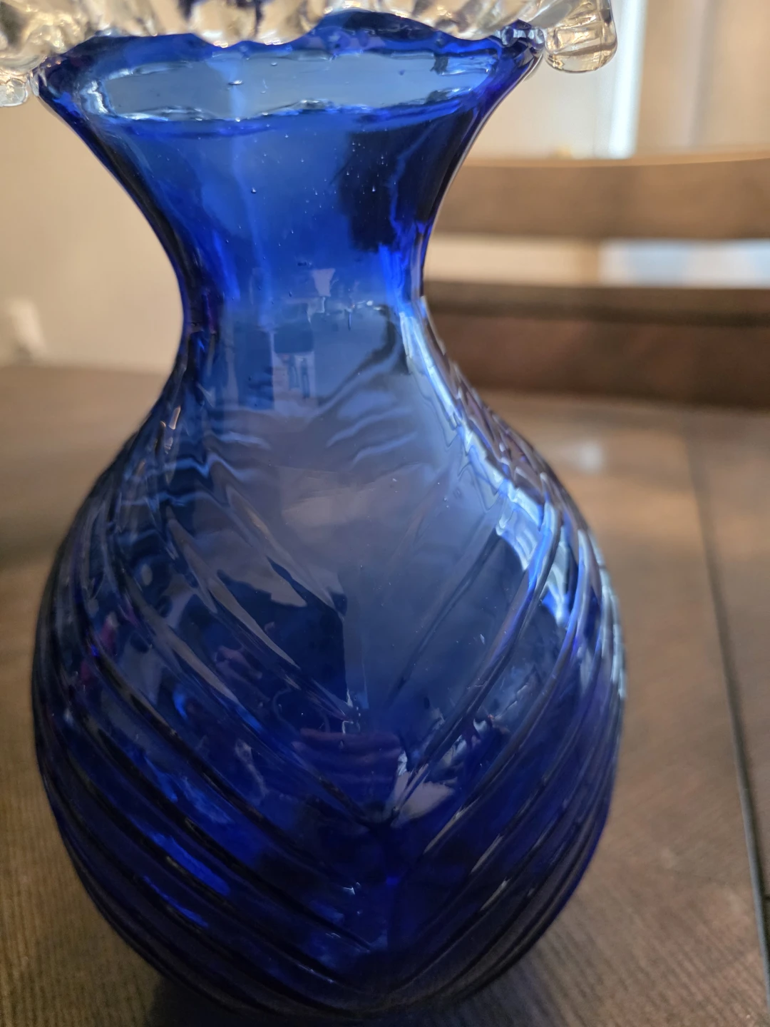Beautiful Cobalt Blue glass vase - photo 5