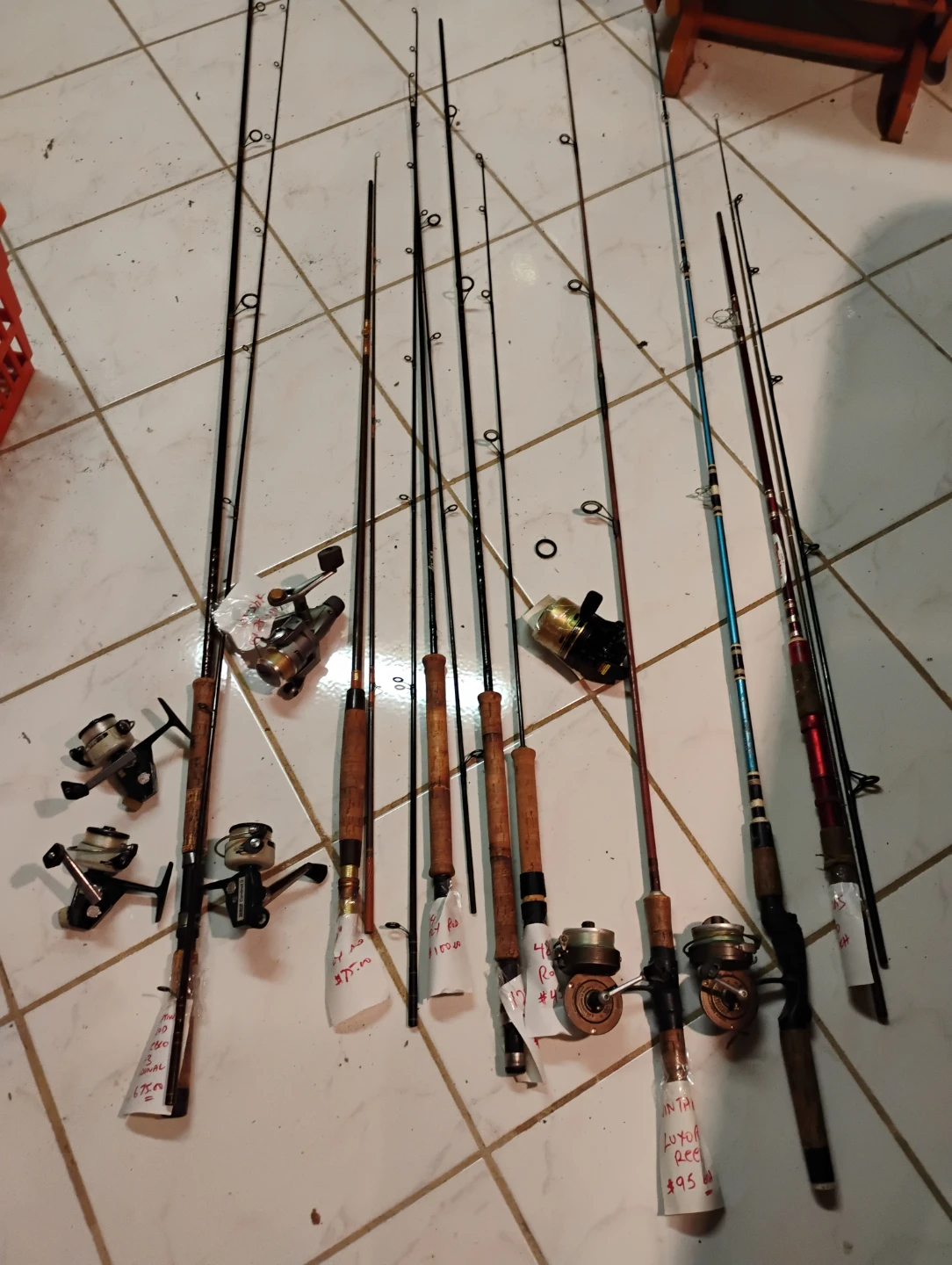 Vintage fishing equipment
