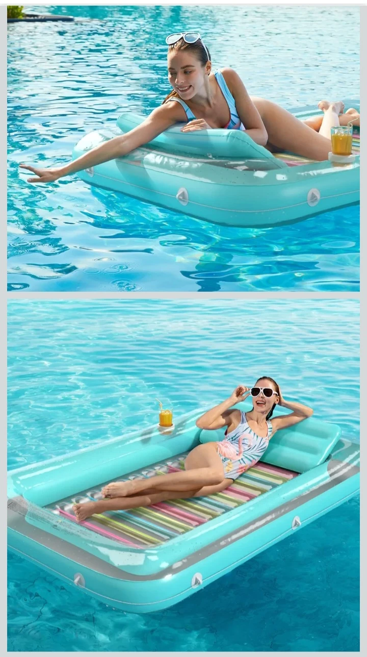 NEW!   Jasonwell Inflatable Tanning Pool Lounger Float - photo 5