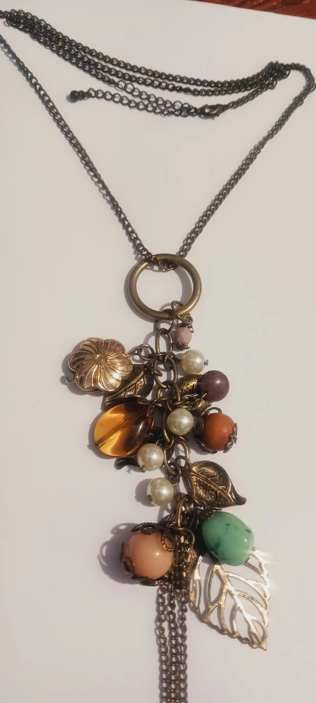 Vintage Necklace with multiple charms pendant - photo 2
