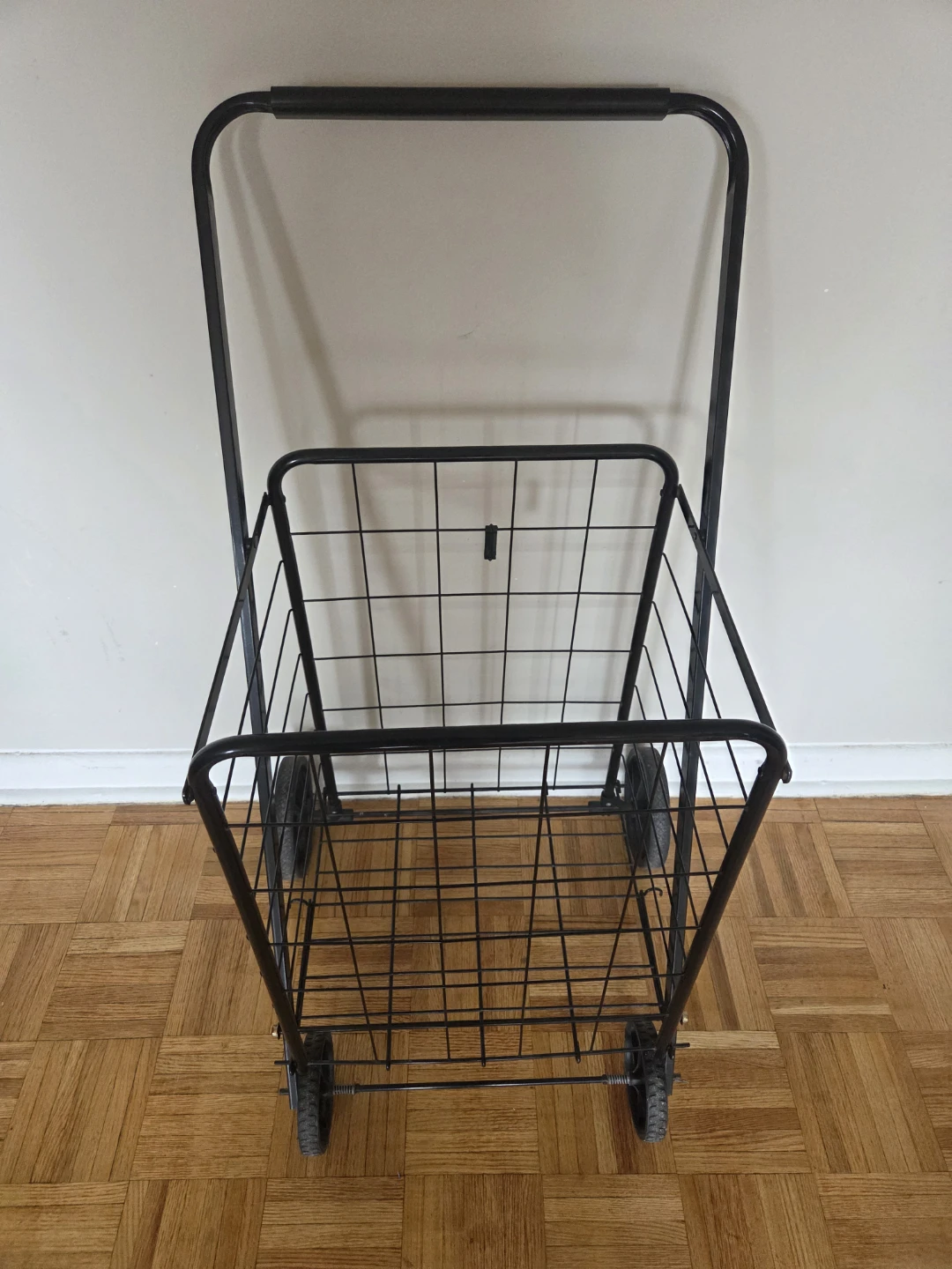 Black Folding Shopping Cart