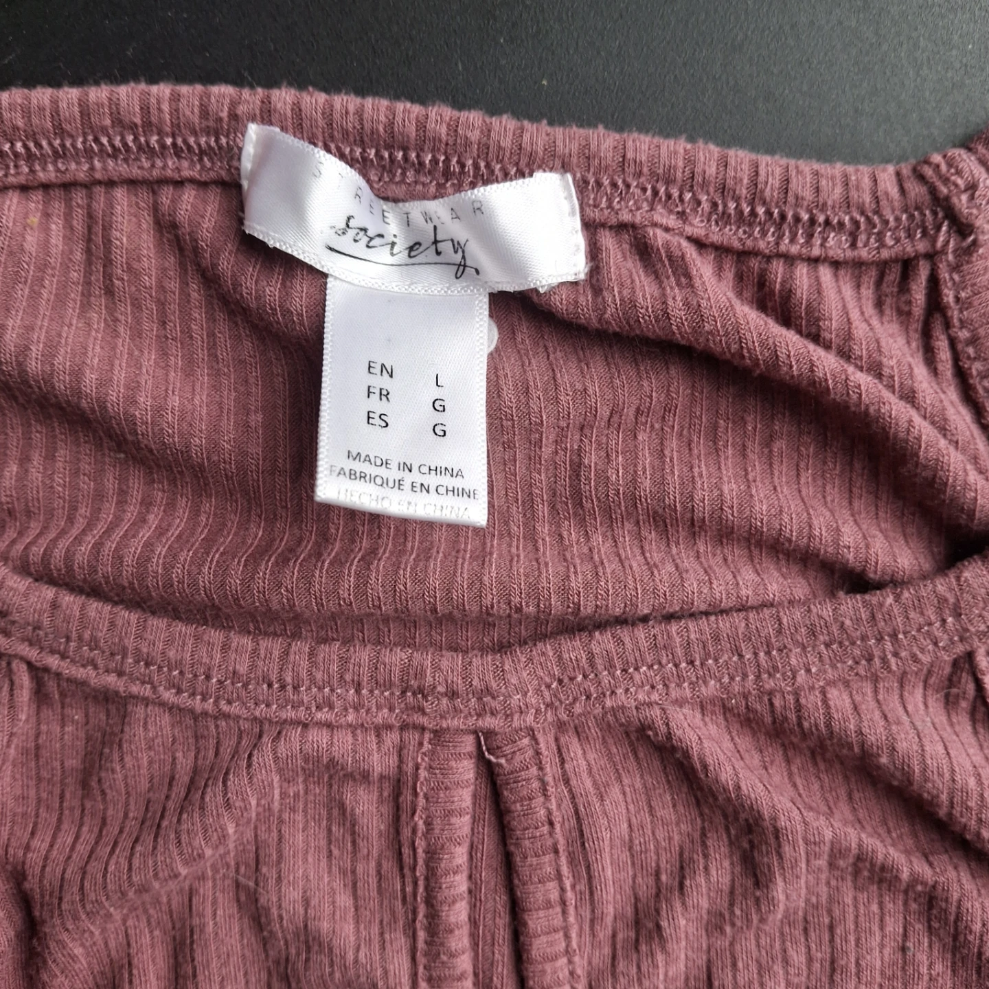 Ribbed Halter Bodysuit Mauve - photo 2