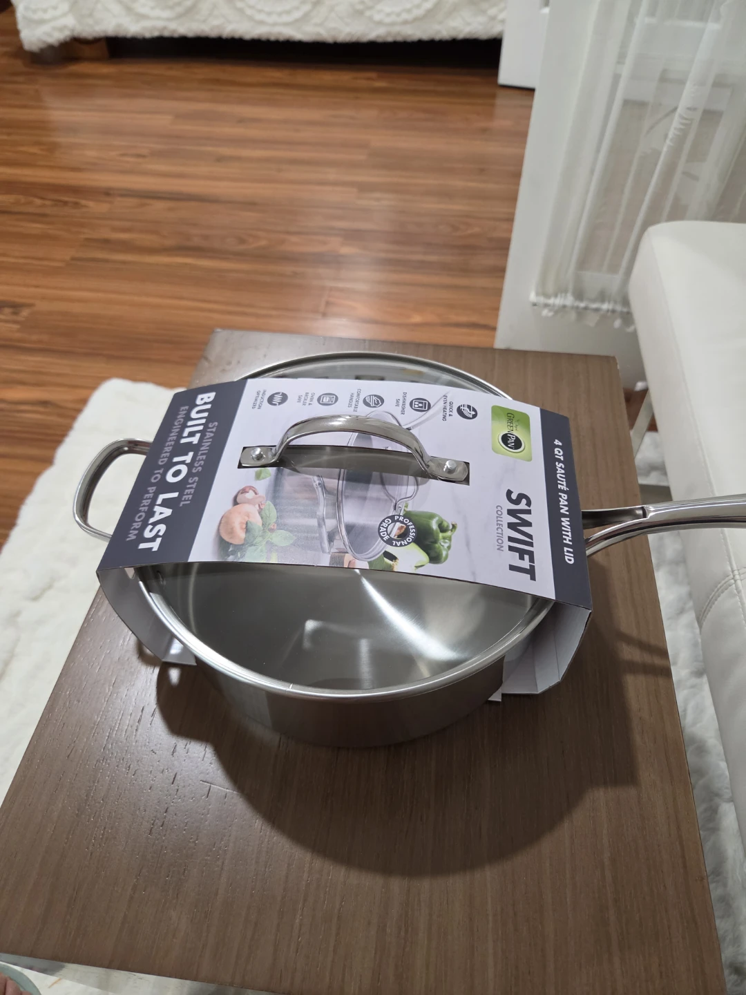 GreenPan Swift Collection 4 QT Sauté Pan with Lid - photo 2