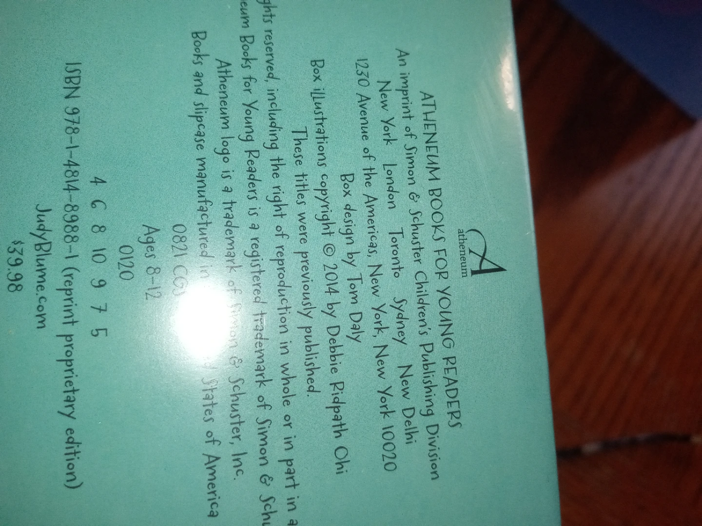 Judy Blume 8-Book Boxed Set - photo 5