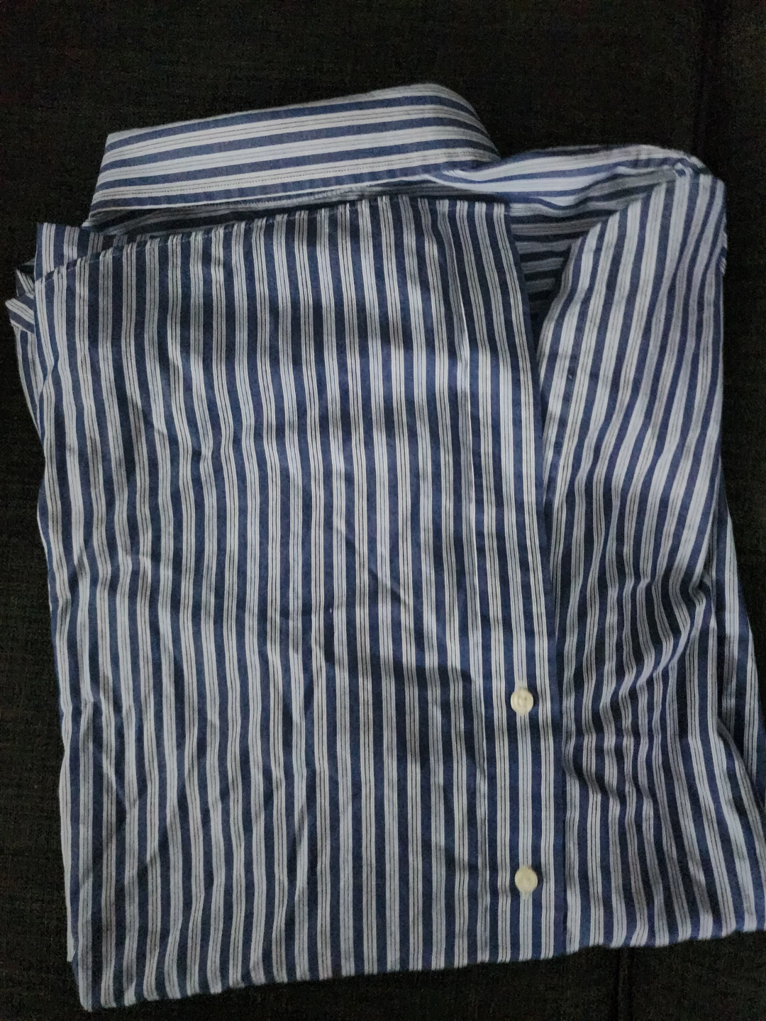 U.S. Polo Assn. Blue and White Striped Button-Up Shirt - photo 3