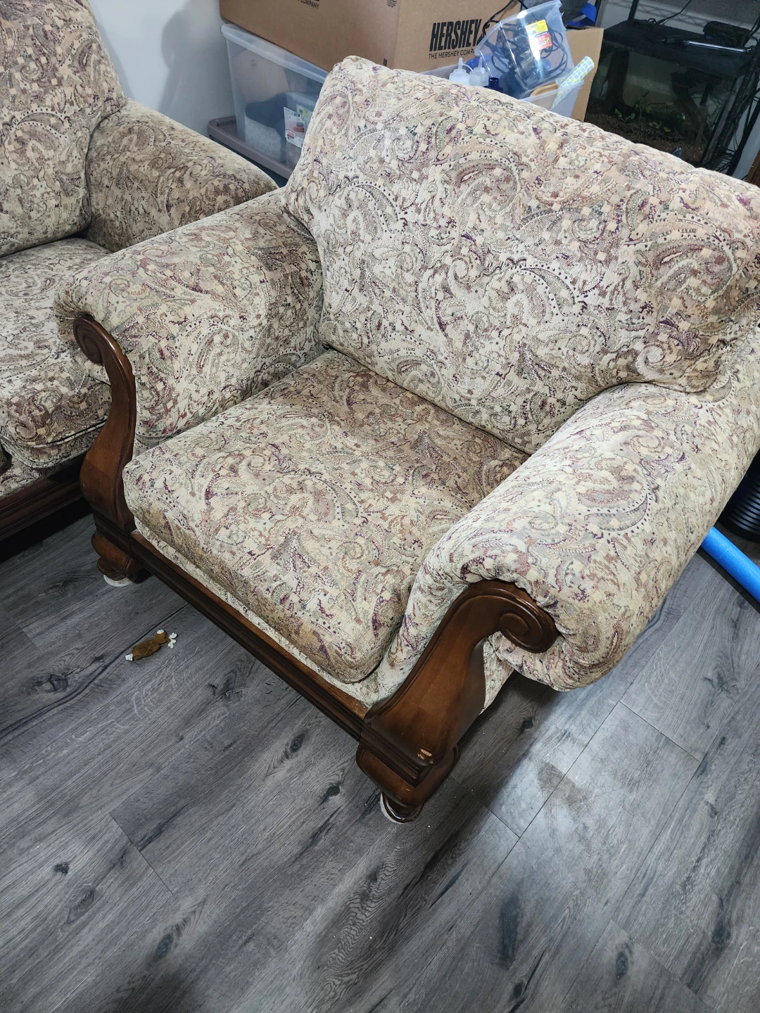 Free large couch and chair - photo 3