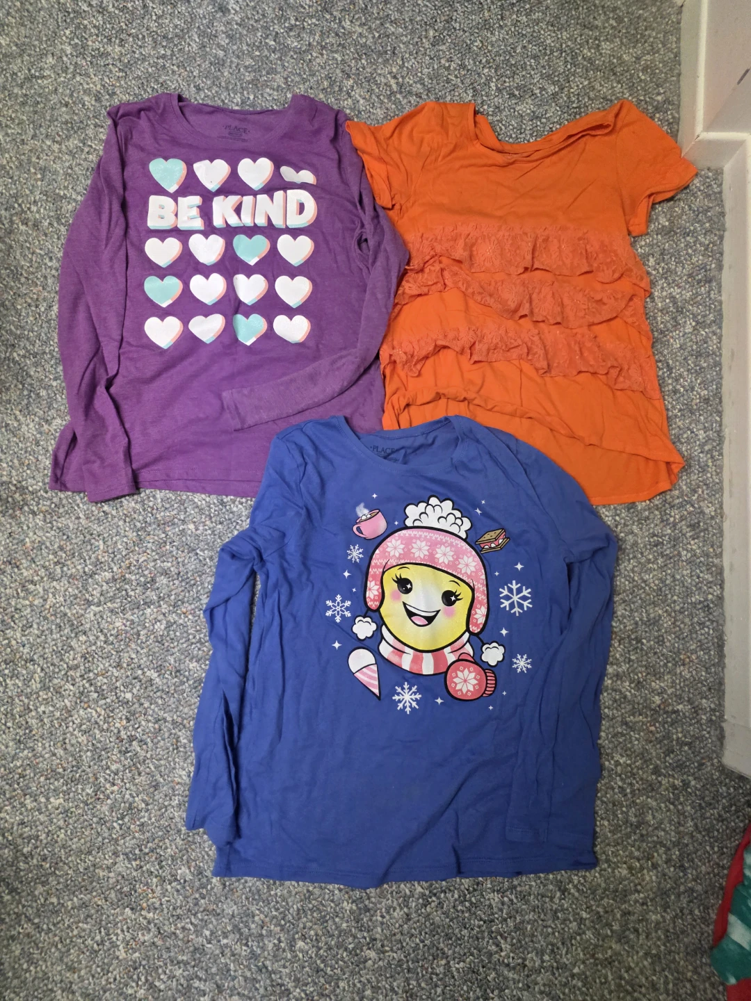 Assorted girl tops