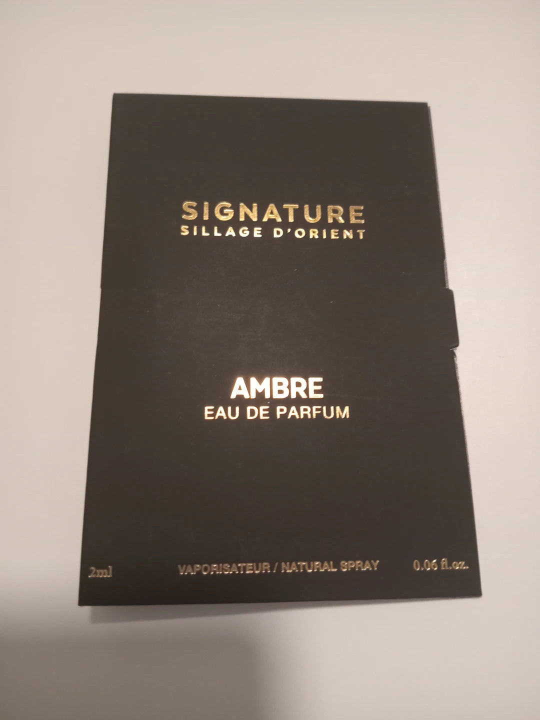 Signature Sillage d'Orient Ambre Eau de Parfum Sample