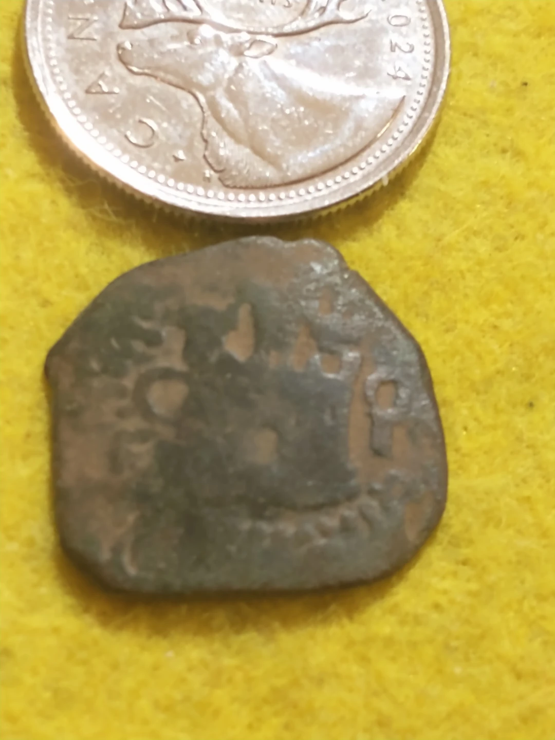 Gorgeous 1556-1598 Spain Felipe III 2 cuartos coin, Cuenca mint - photo 3