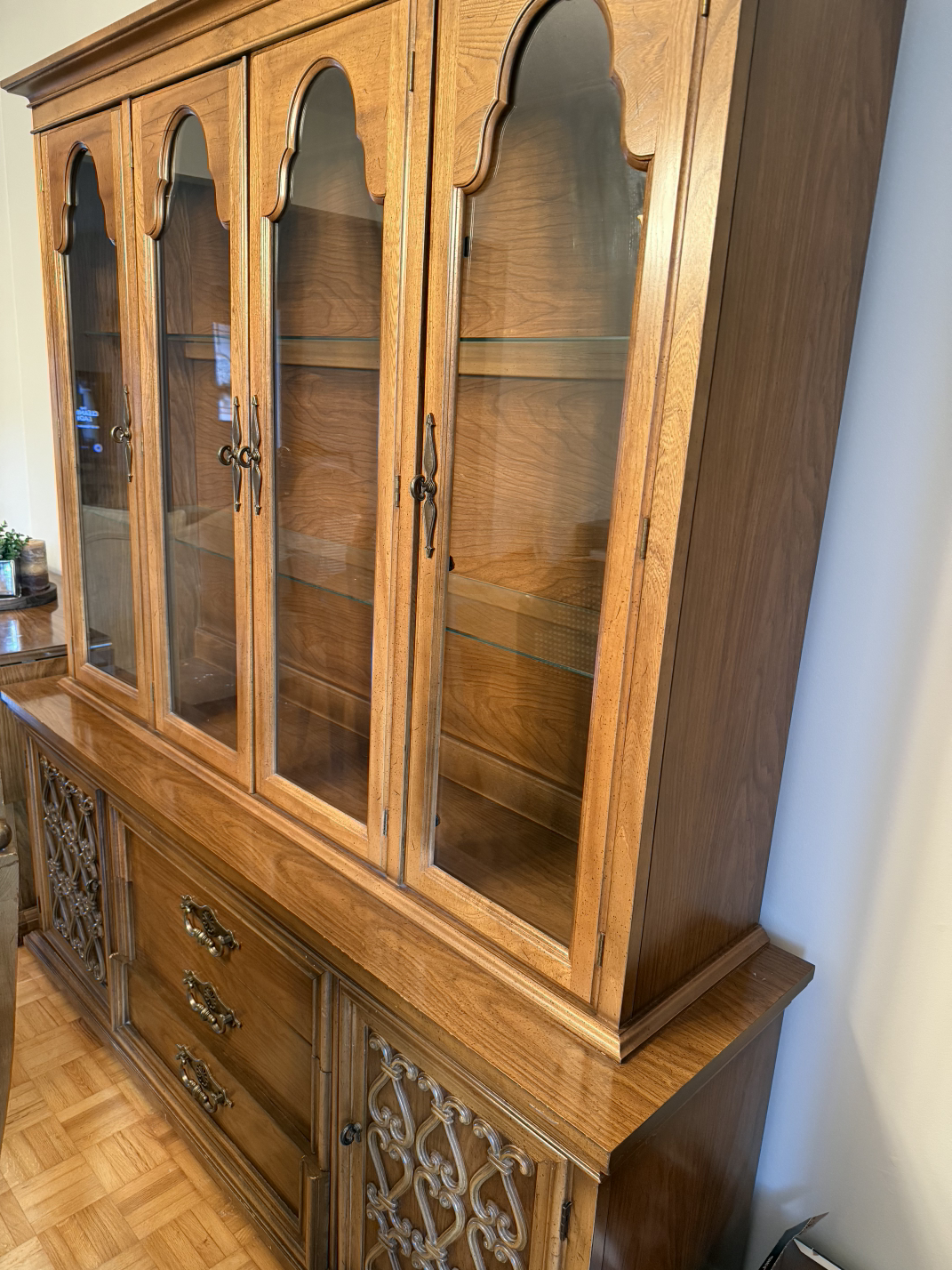 Wooden Dining Table and Chairs Set+cabinets - photo 3