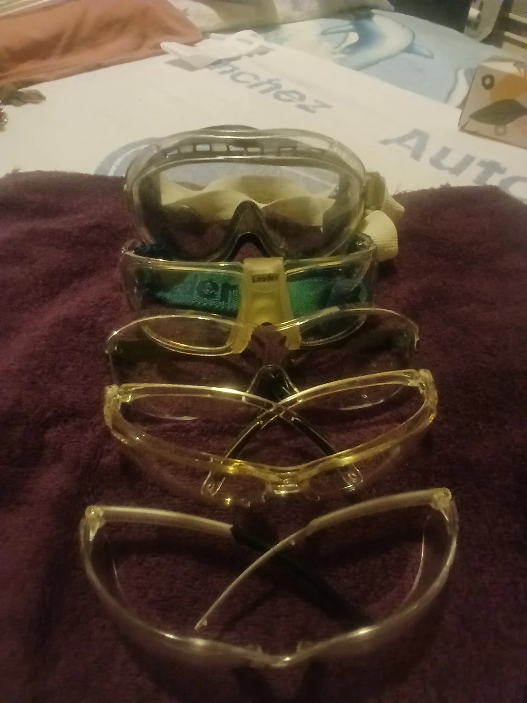 Lot of 4 Safety Glasses and Goggles