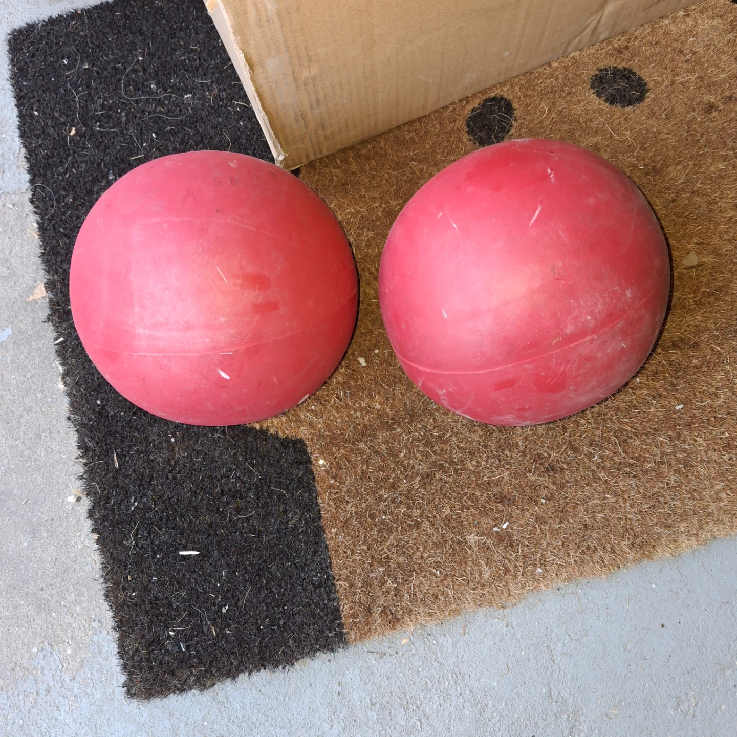 Red Exercise Balls (Pair) - photo 2
