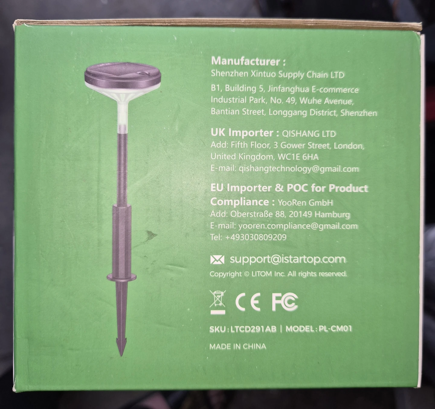 LITOM 4 PCS Solar Pathway Lights - photo 2