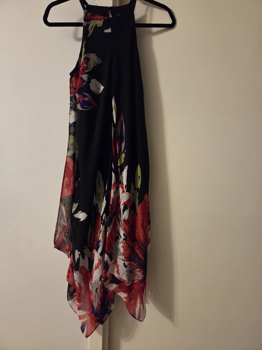 INC International Concepts Black Floral Dress Size 2