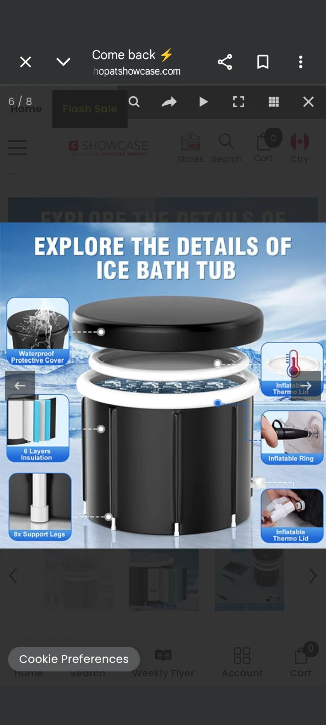 TubZero Ice Bath Tub with Foot Pump and Carry Bag - photo 2