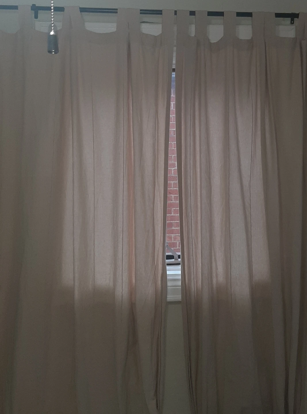 Light Beige Tab Top Curtains - photo 2