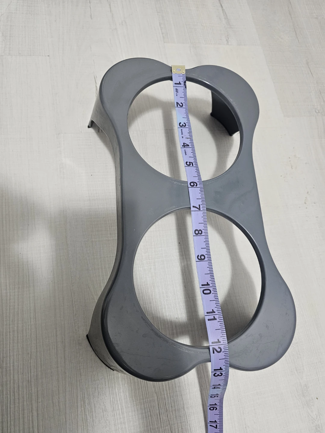 Grey Double Dog Cat Food Water Bowl Stand - photo 5