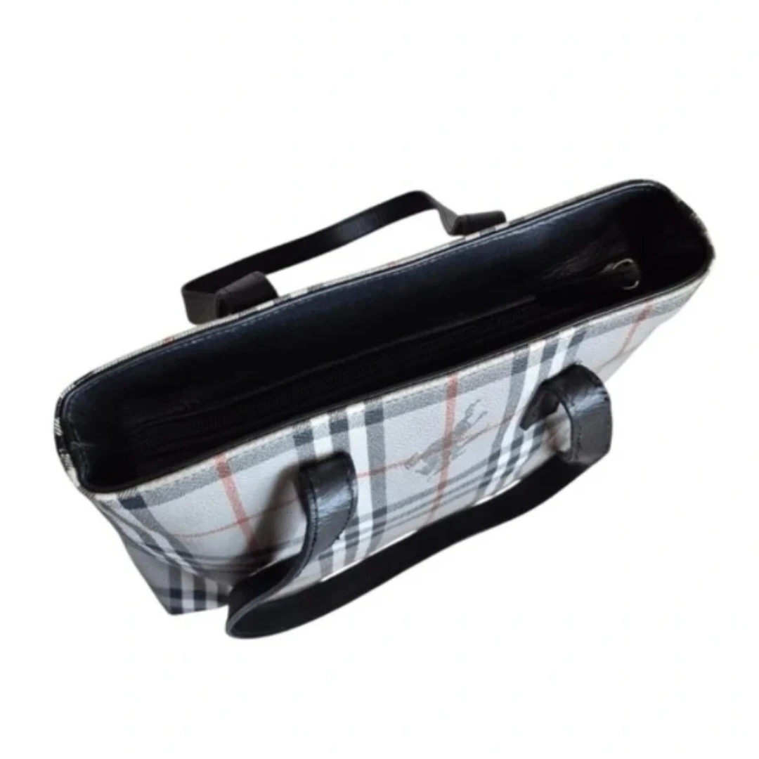 Burberrys Grey Multi Canvas Leather Bag - photo 3