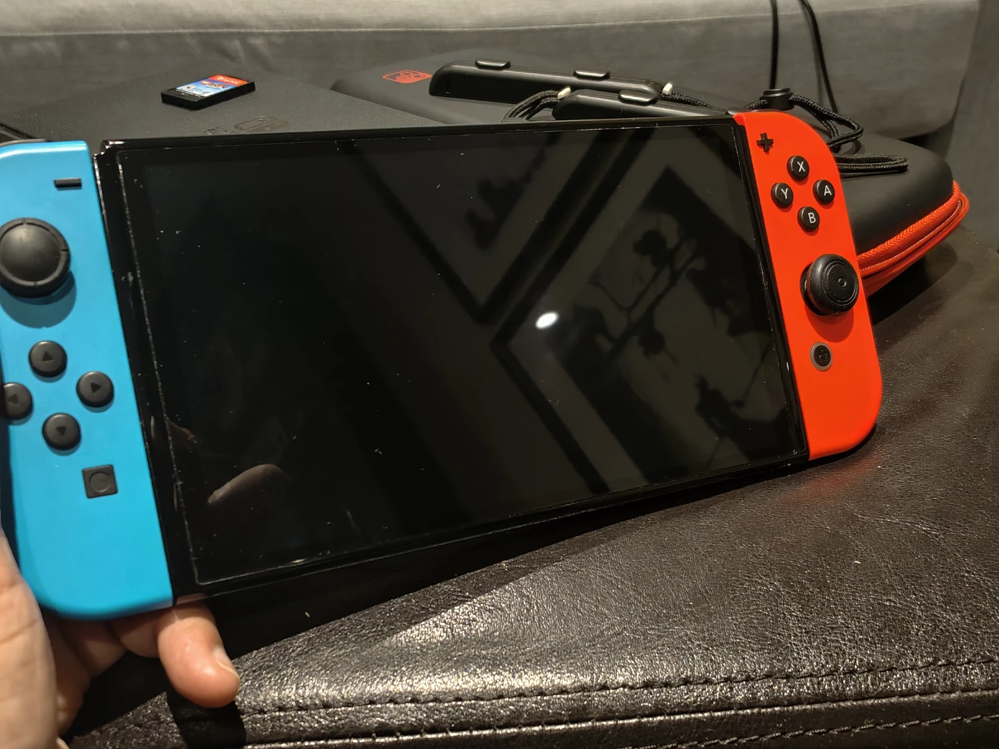Nintendo Switch OLED Console with Joy-Cons, Case + - photo 3