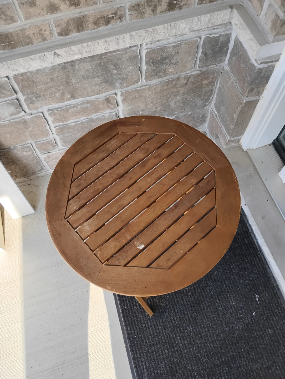 Wooden Folding Patio Table - photo 2