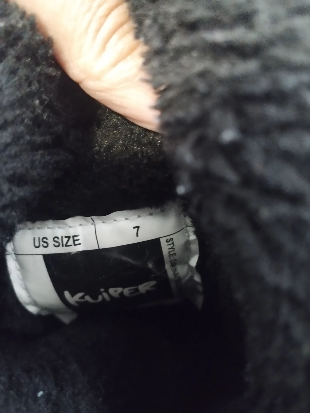 Kuiper Black Winter Boots - US Size 7 - photo 3