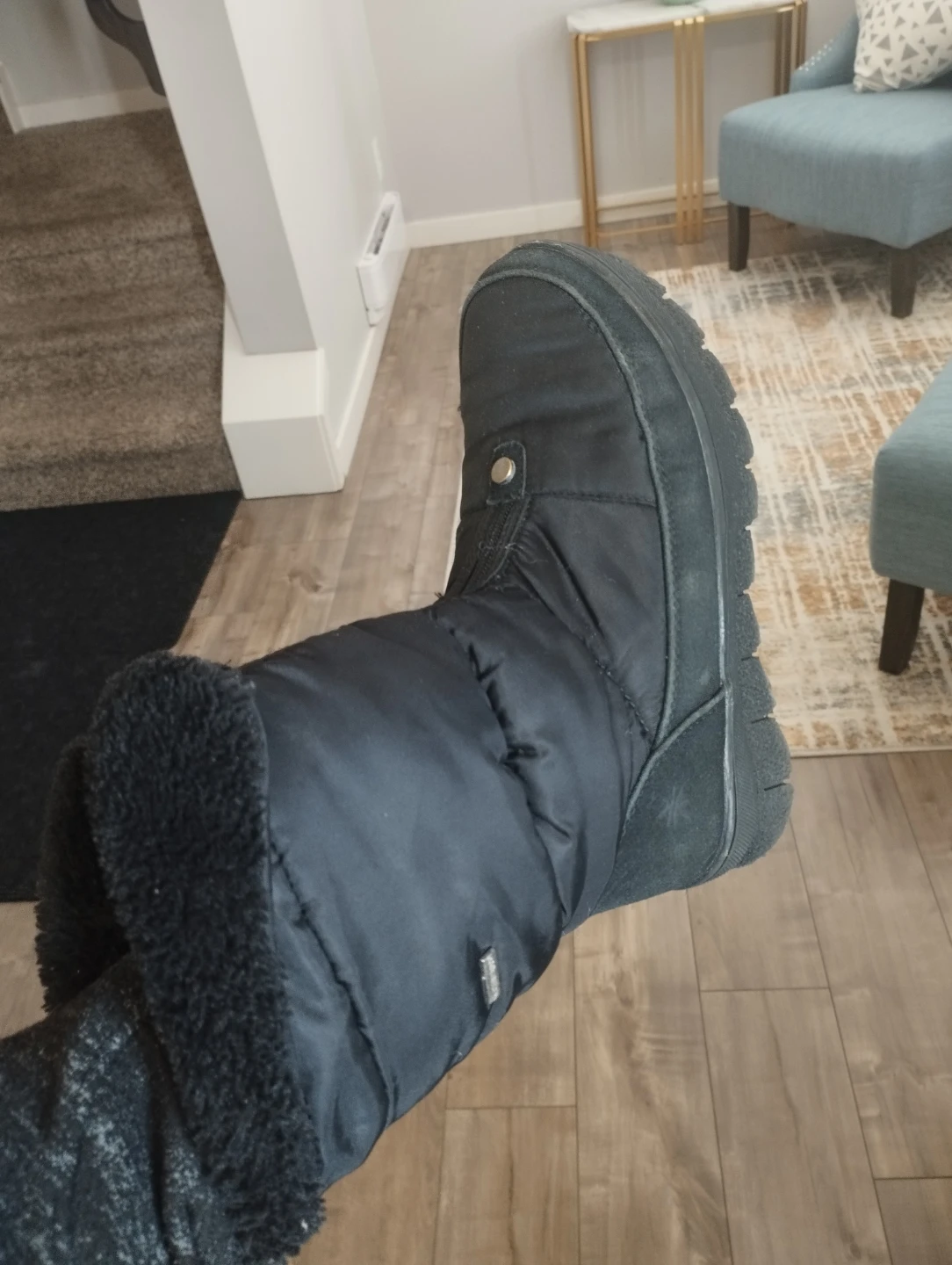 Kuiper Black Winter Boots - US Size 7 - photo 4