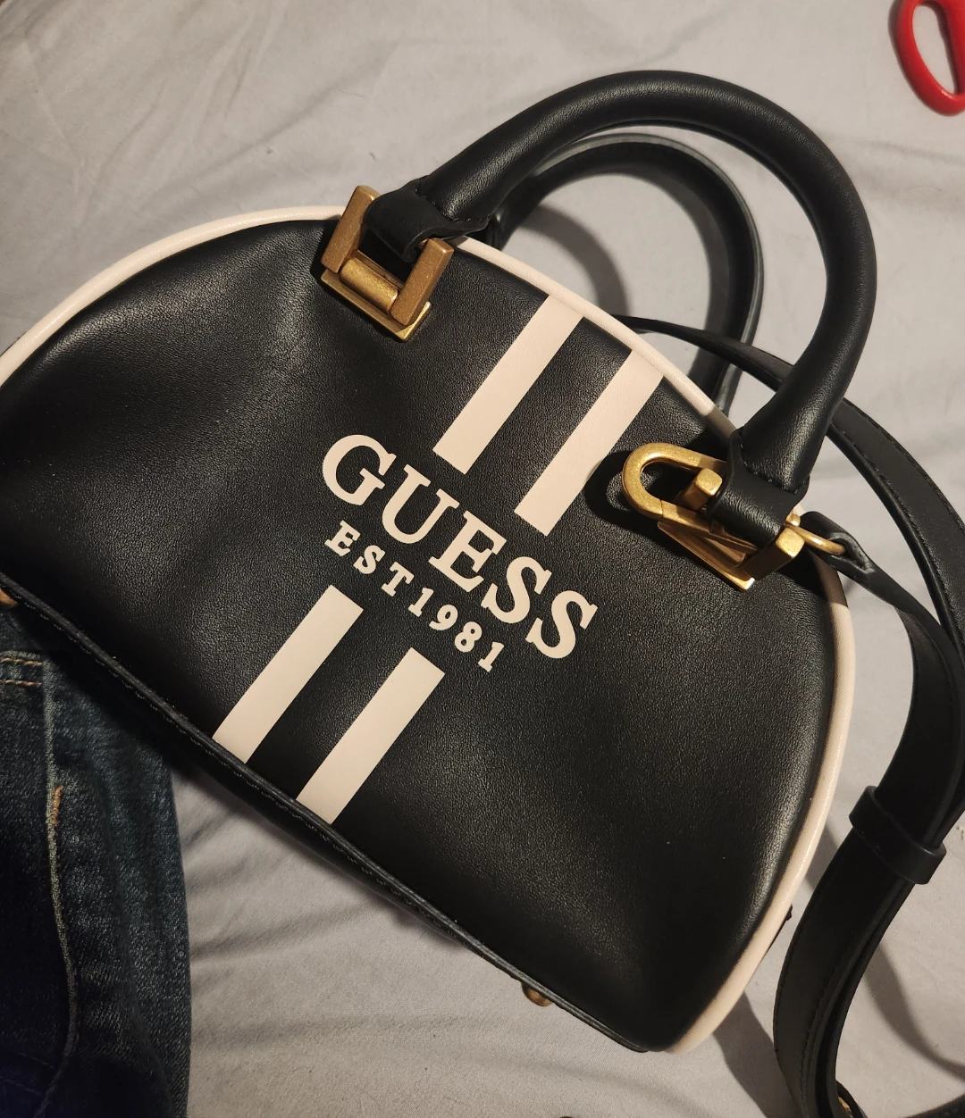 Brand New Guess mini bowling bag